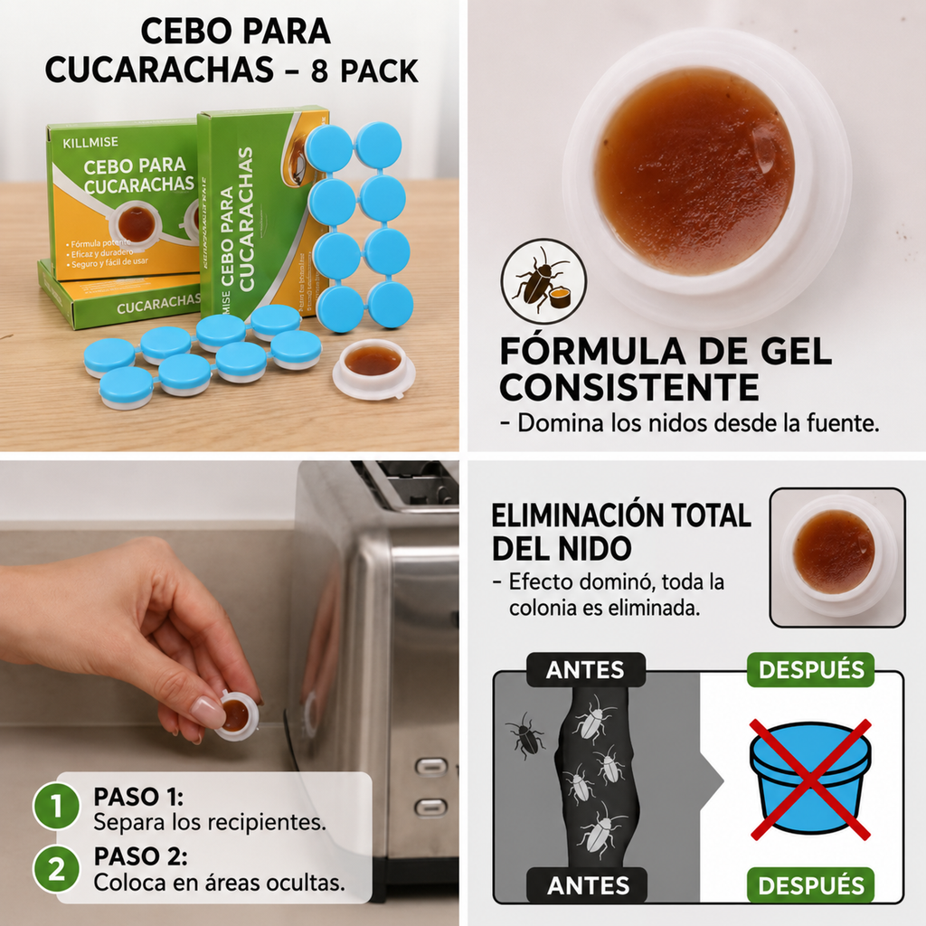 Repelente De Cucarachas 8 Comprimidos